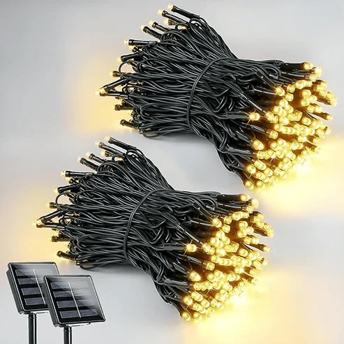 OFERTA ECOLUCES: LUCES NAVIDEÑAS Y DECORATIVAS CON PANEL SOLAR 10MT