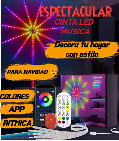 LUCES LED FUEGOS ARTIFICIALES