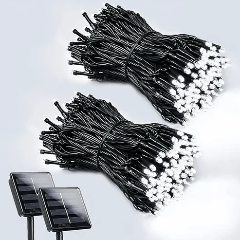 OFERTA ECOLUCES: LUCES NAVIDEÑAS Y DECORATIVAS CON PANEL SOLAR 10MT