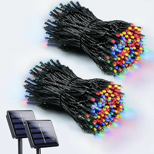 OFERTA ECOLUCES: LUCES NAVIDEÑAS Y DECORATIVAS CON PANEL SOLAR 10MT